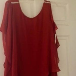 sheer over tank top - size XL